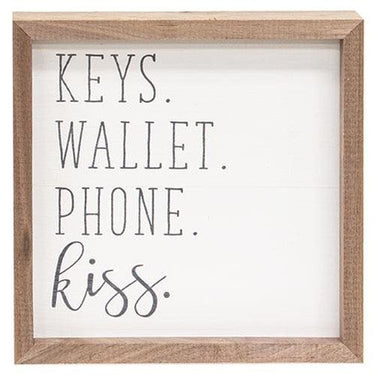 Keys Wallet Phone Kiss Framed Print 8 - The Fox Decor